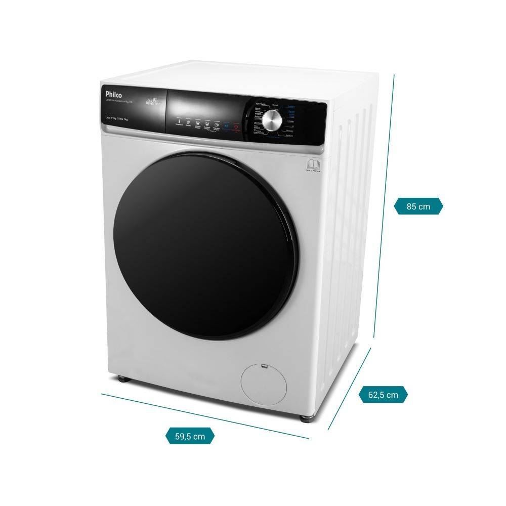 Lava E Seca Philco 11kg Pls11a Invertplus 16 Programas