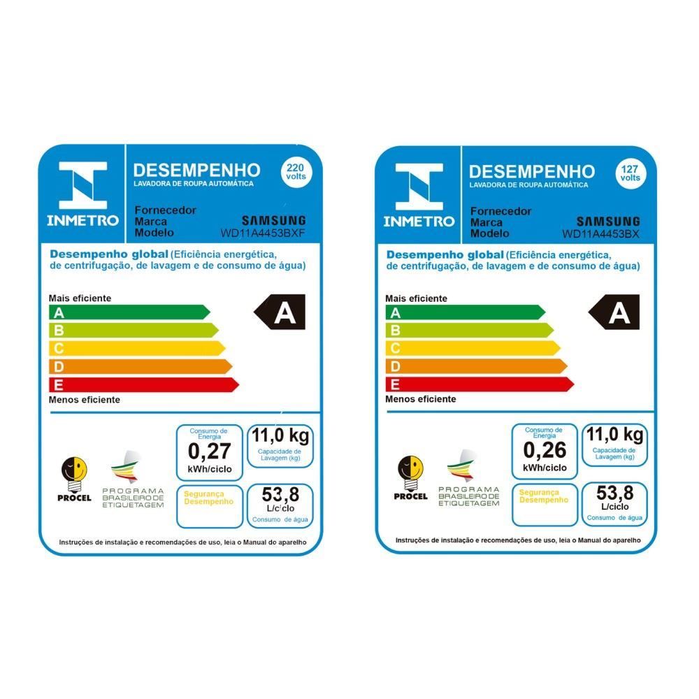 Lava e Seca Samsung 11Kg Lavagem a Seco WD11A
