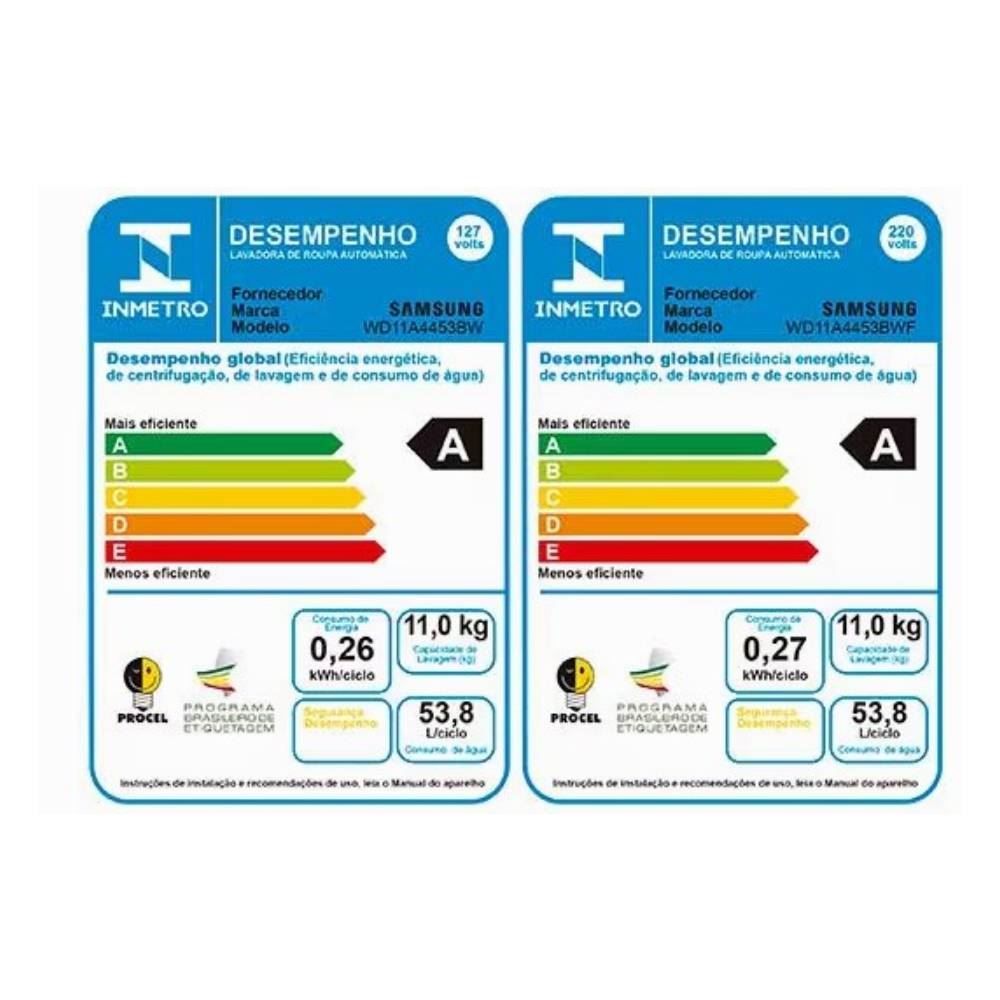 Lava e Seca Samsung 11Kg Lavagem a Seco WD11A