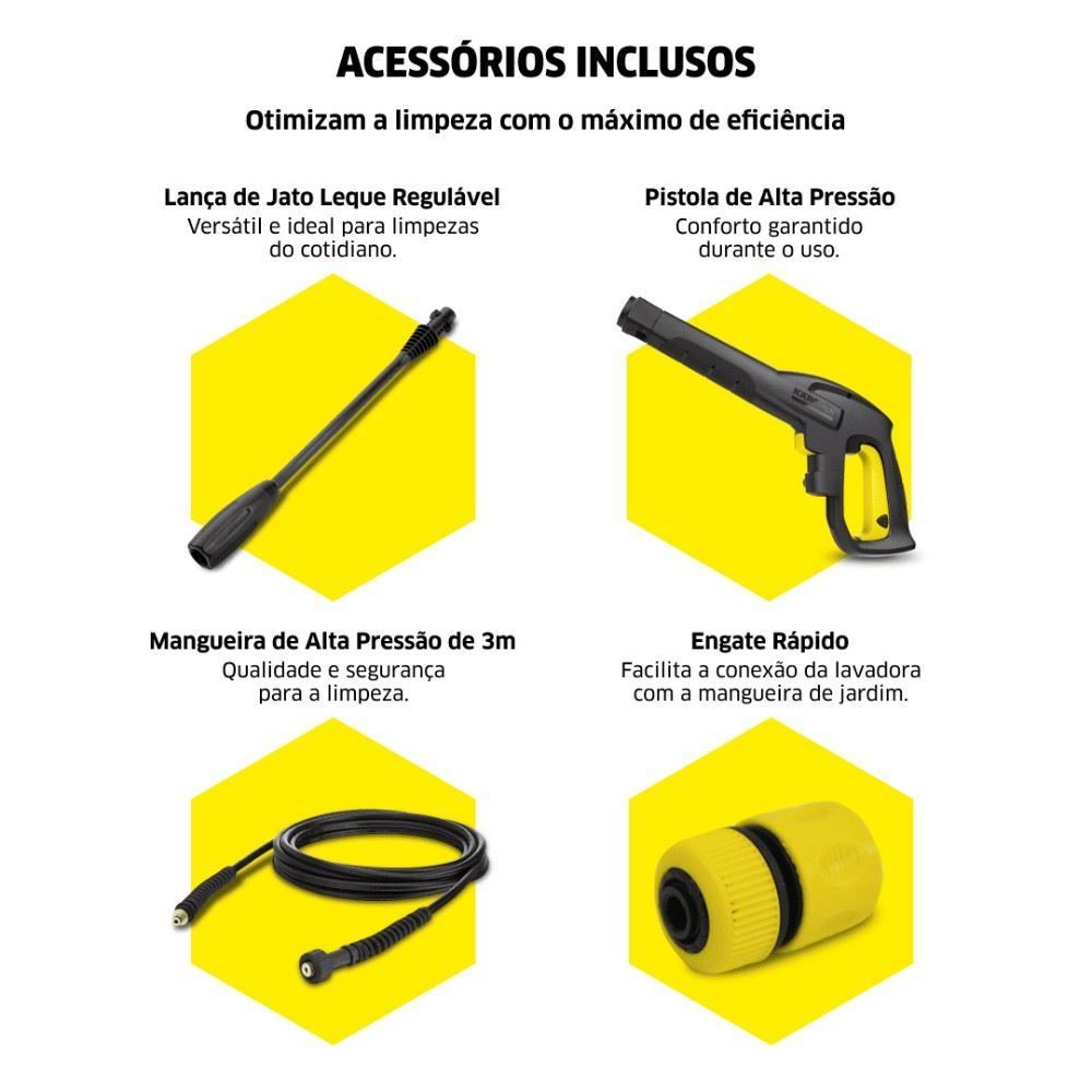 Lavadora de Alta Pressão Kärcher K2 plus 1740 psi 1400w