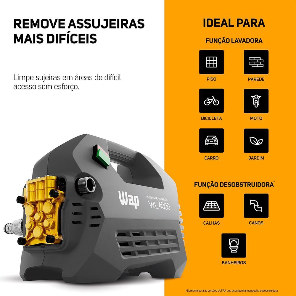 Lavadora de Alta Pressão Wap 2000W WL4000