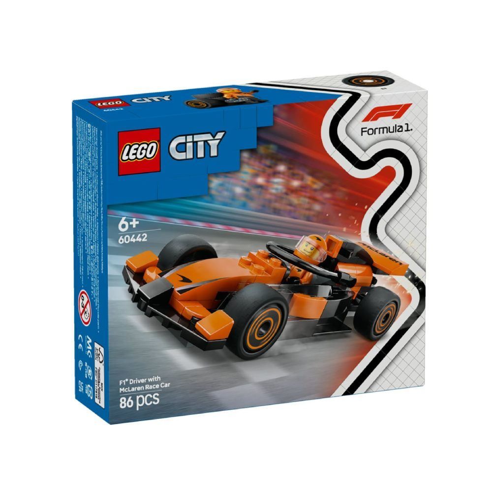 Lego City Piloto Carro Mclaren F1 - 60442