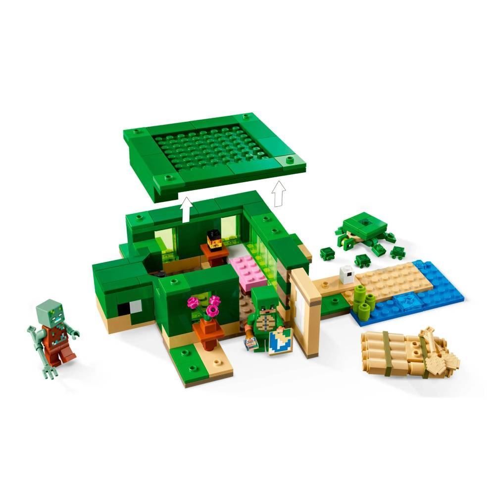 Lego Minecraft 21254 A Casa Tartaruga De Praia - 21254