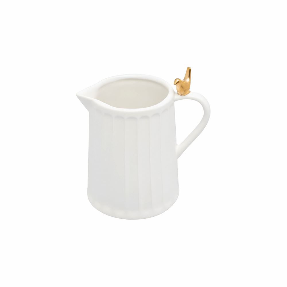 Leiteira De Cerâmica Colibri Wolff 200 Ml - Branco
