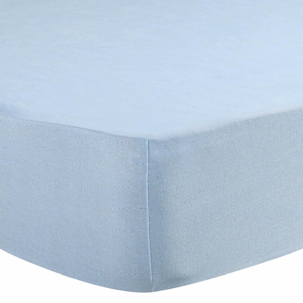 Lençol Avulso Solteiro de Malha Liso Slym Solecasa 1 Pç - Azul Placido