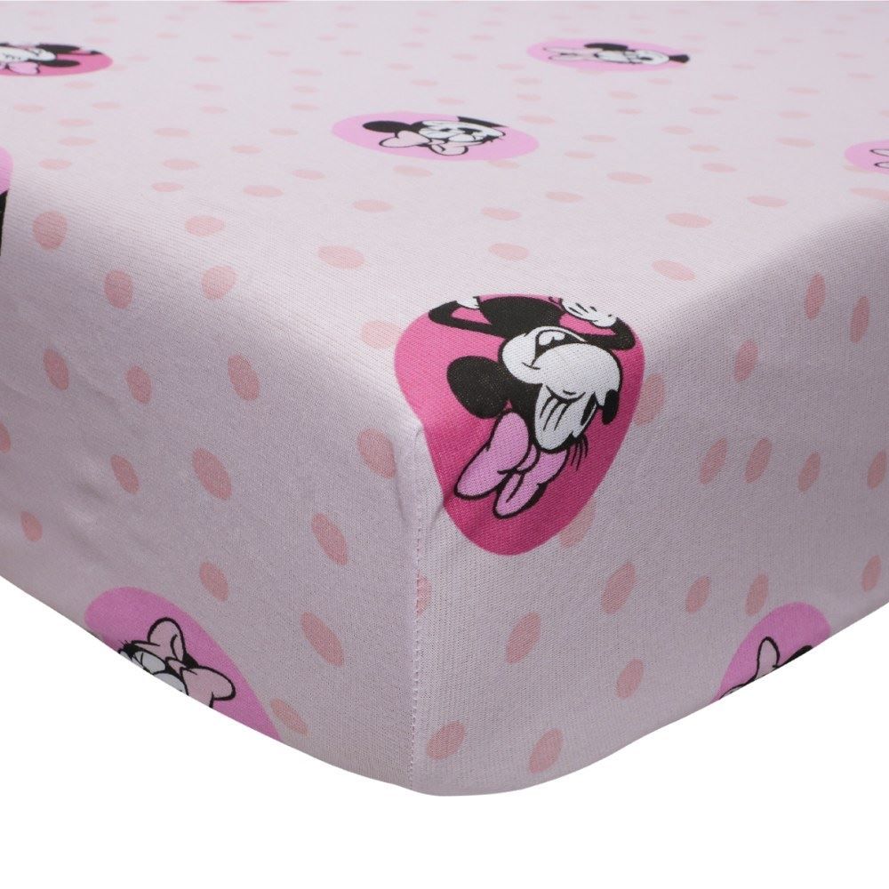 Lençol Casal Estampado Disney  - Minnie Pink