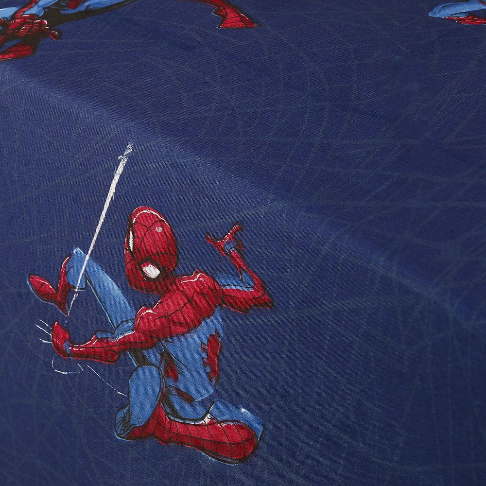 Lençol De Casal Infantil Com Elástico Disney By Hedrons - Homem aranha Teia