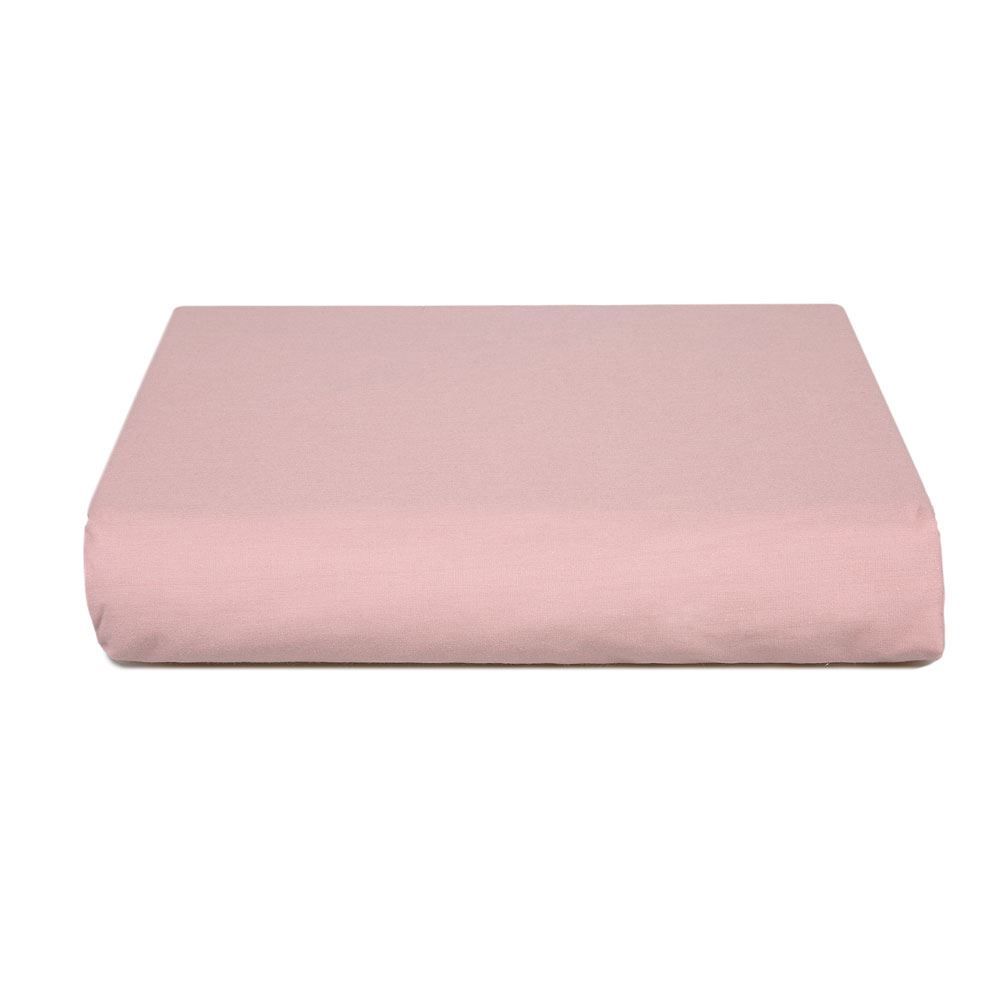 Lençol King Com Elástico Percal 200 Fios Buona Fortuna - Rosa Velho