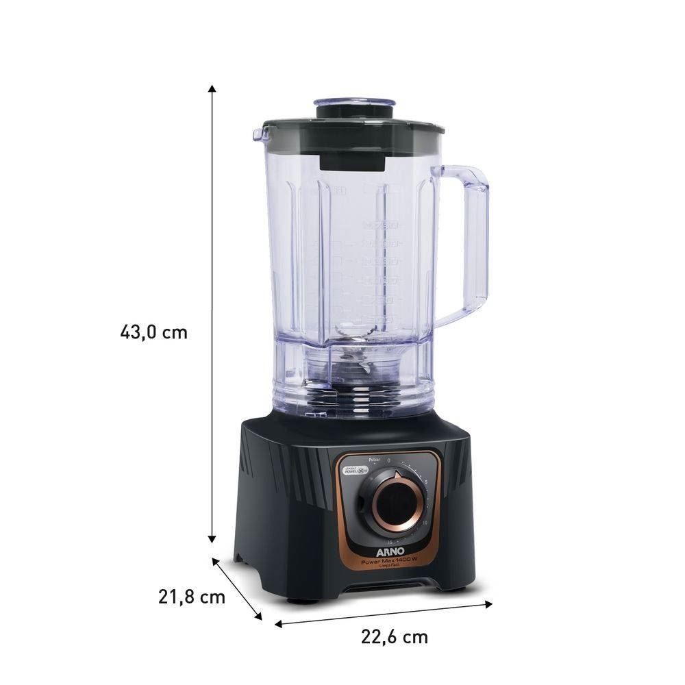 Liquidificador Arno 1400W Power Max Autolock 3,1 Litros LN81