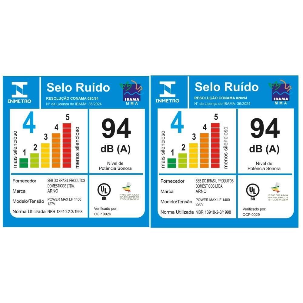 Liquidificador Arno 1400W Power Max Autolock 3,1 Litros LN81