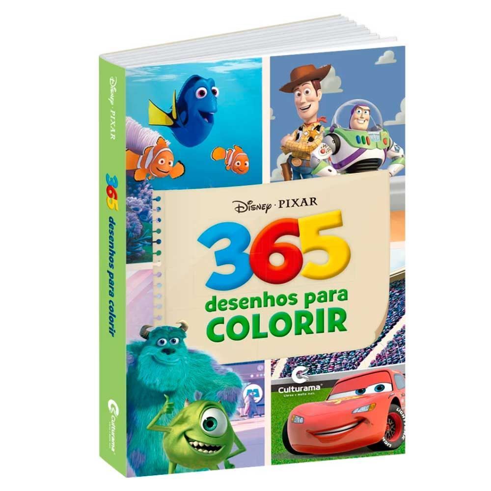 Livro 365 Desenhos Para Colorir Disney Pixar Culturama - 020070202