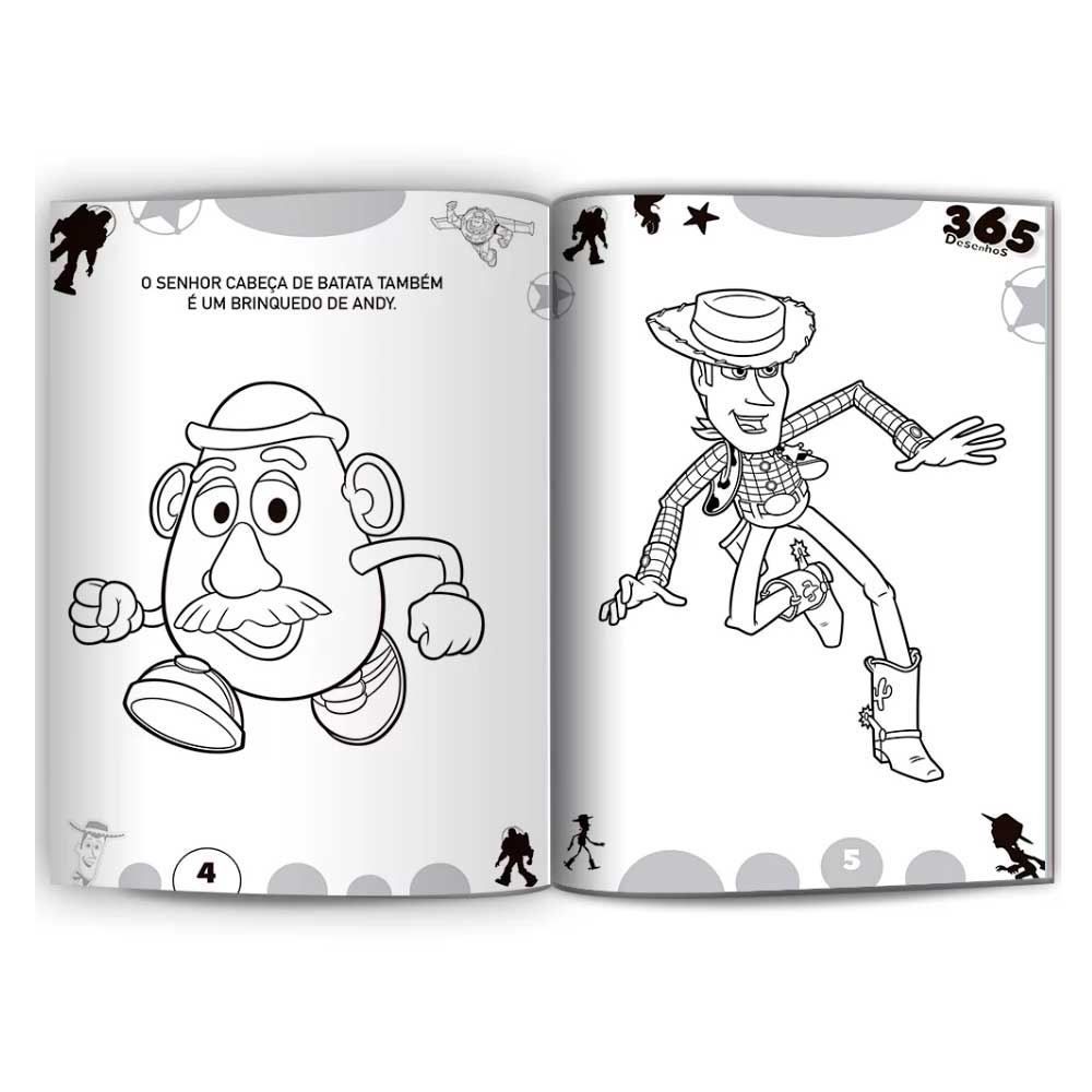 Livro 365 Desenhos Para Colorir Disney Pixar Culturama - 020070202