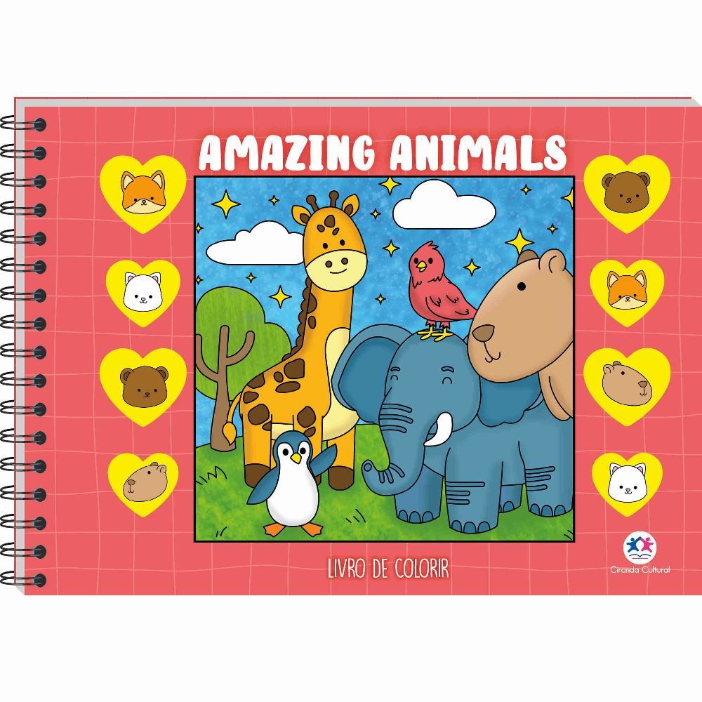 Livro Amazing Animals - Livro De Colorir, Coleção Comfy & Cozy Books