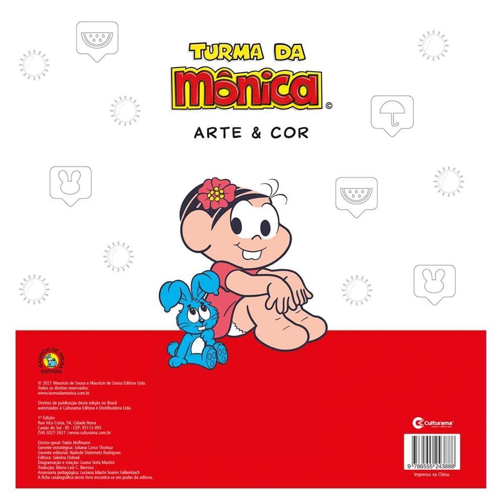 Livro Arte E Cor Turma Da Mônica Culturama - 020520501