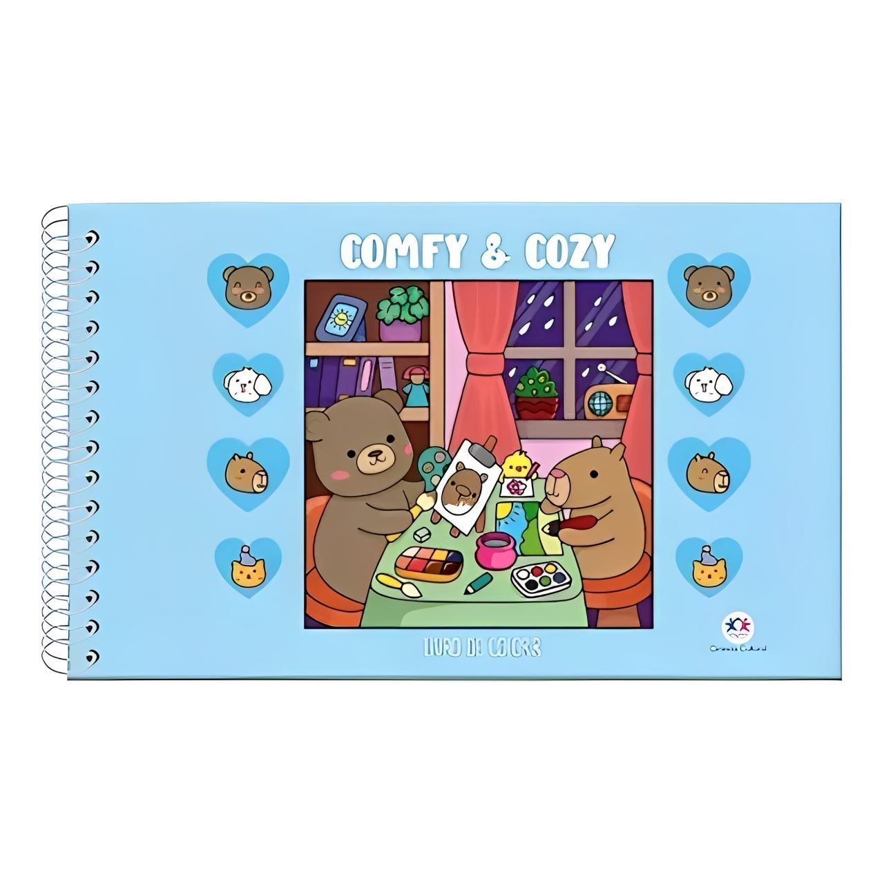 Livro Comfy And Cozy Blue Para Colorir Ciranda Cultural - Azul