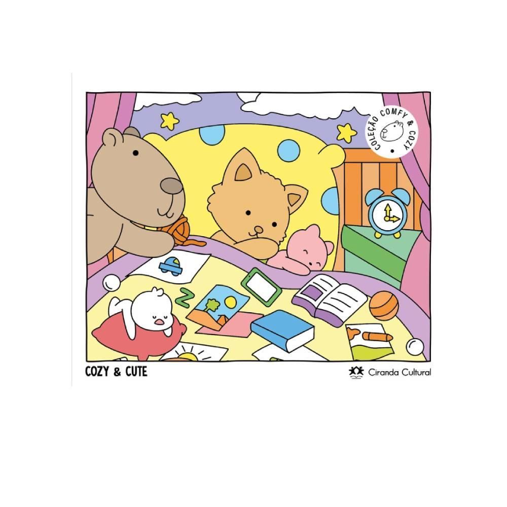 Livro De Colorir Cozy And Cute Ciranda Cultural - Aconchegante e fofo