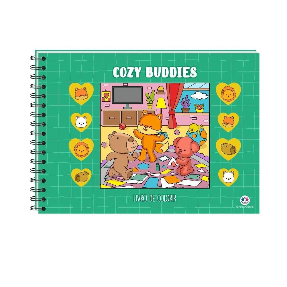 Livro De Colorir Cozy Buddies Ciranda Cultural - Verde