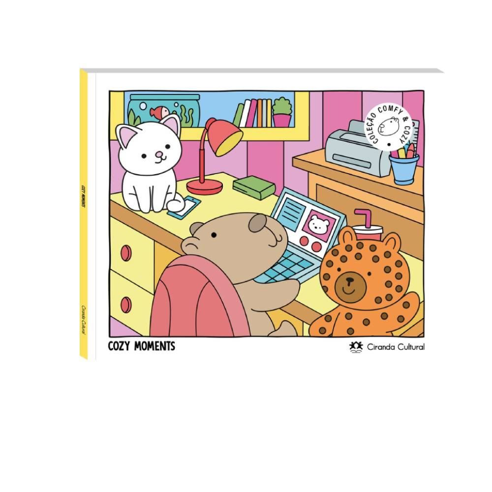 Livro De Colorir Cozy Moments Ciranda Cultural - Momentos Aconchegantes