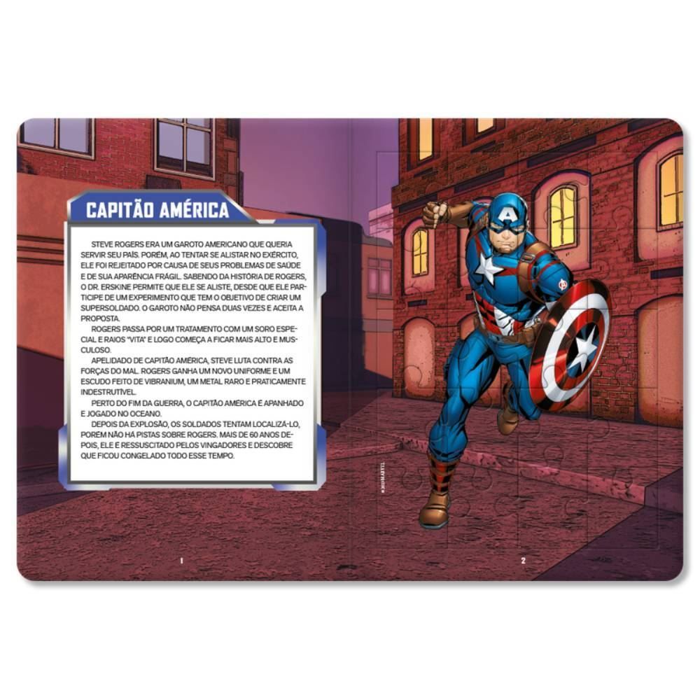 Livro Pop Com Quebra Cabeça Vingadores Culturama - 20730203