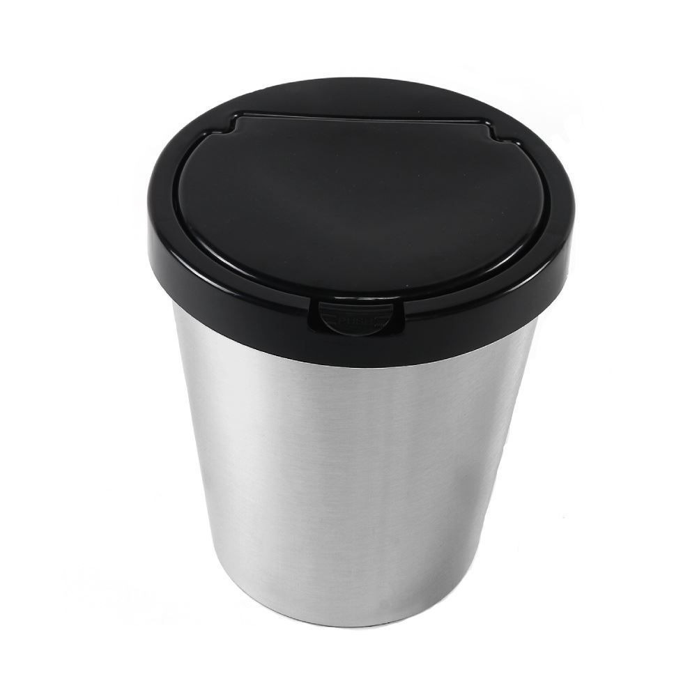 Lixeira Com Tampa Em Plástico Label Arqplast 10 Litros - Metalizada