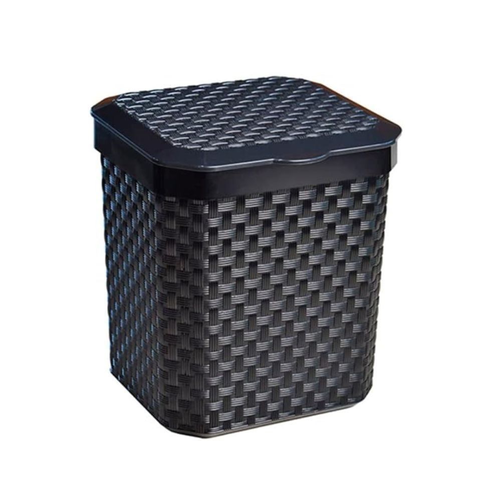 Lixeira Com Tampa Para Pia Rattan Arqplast 5 Litros - Preta