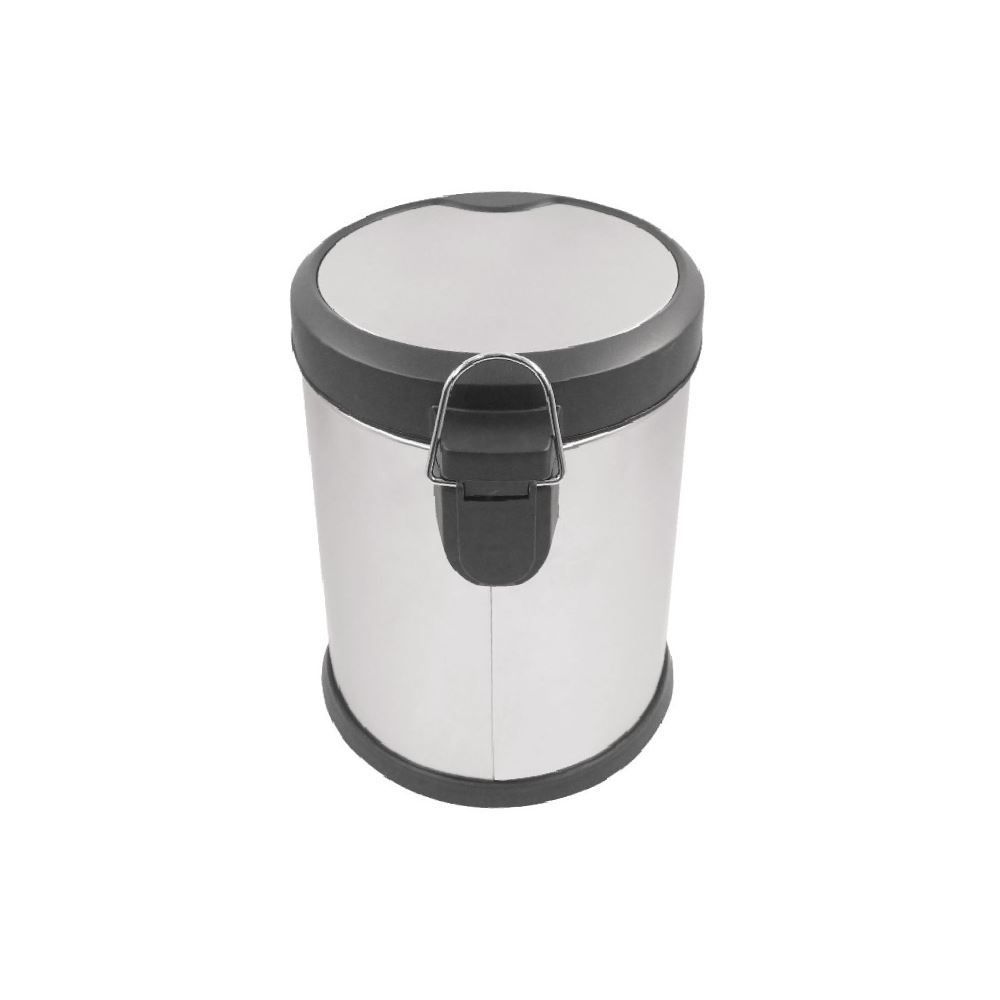 Lixeira Com Tampa Siliconada Havan Casa 5 Litros - Aço Inox