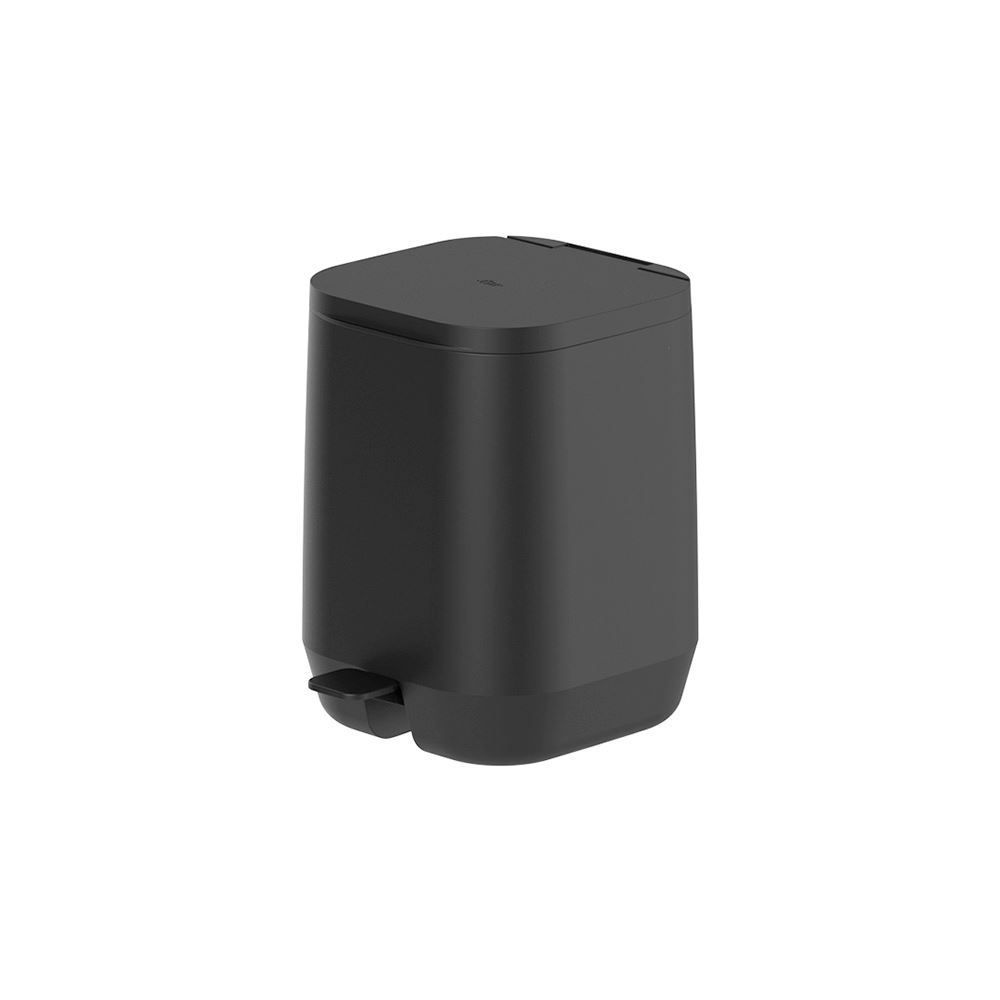 Lixeira De Pedal Aura 6L Ou - PRETO FECHADO