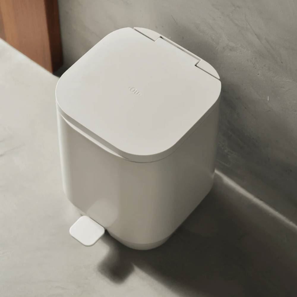 Lixeira de Pedal Aura 6 Litros Ou - Bege