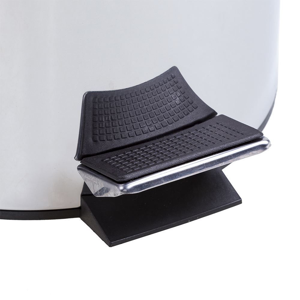 Lixeira Solecasa Com Pedal E Balde 12 Litros - Inox