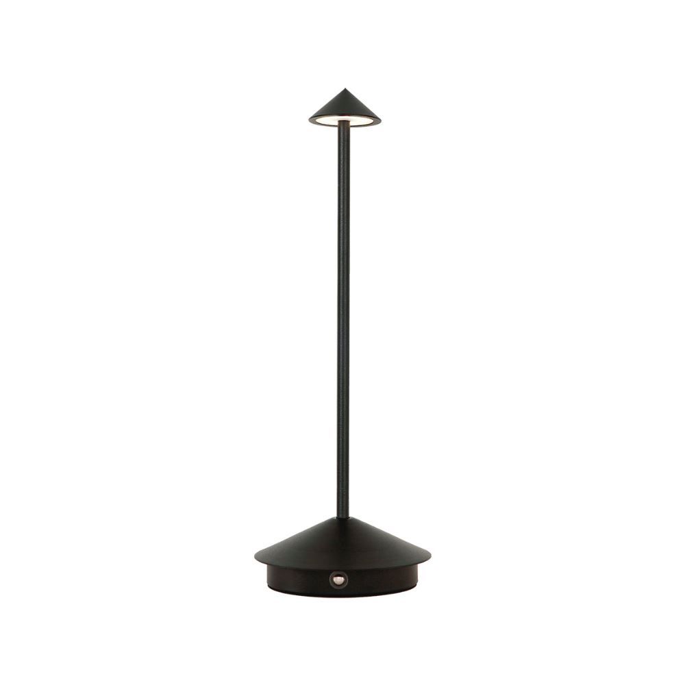 Luminaria De Mesa Abajur Led Taschibra Indy Preta Recarregavel Usb - PRETO