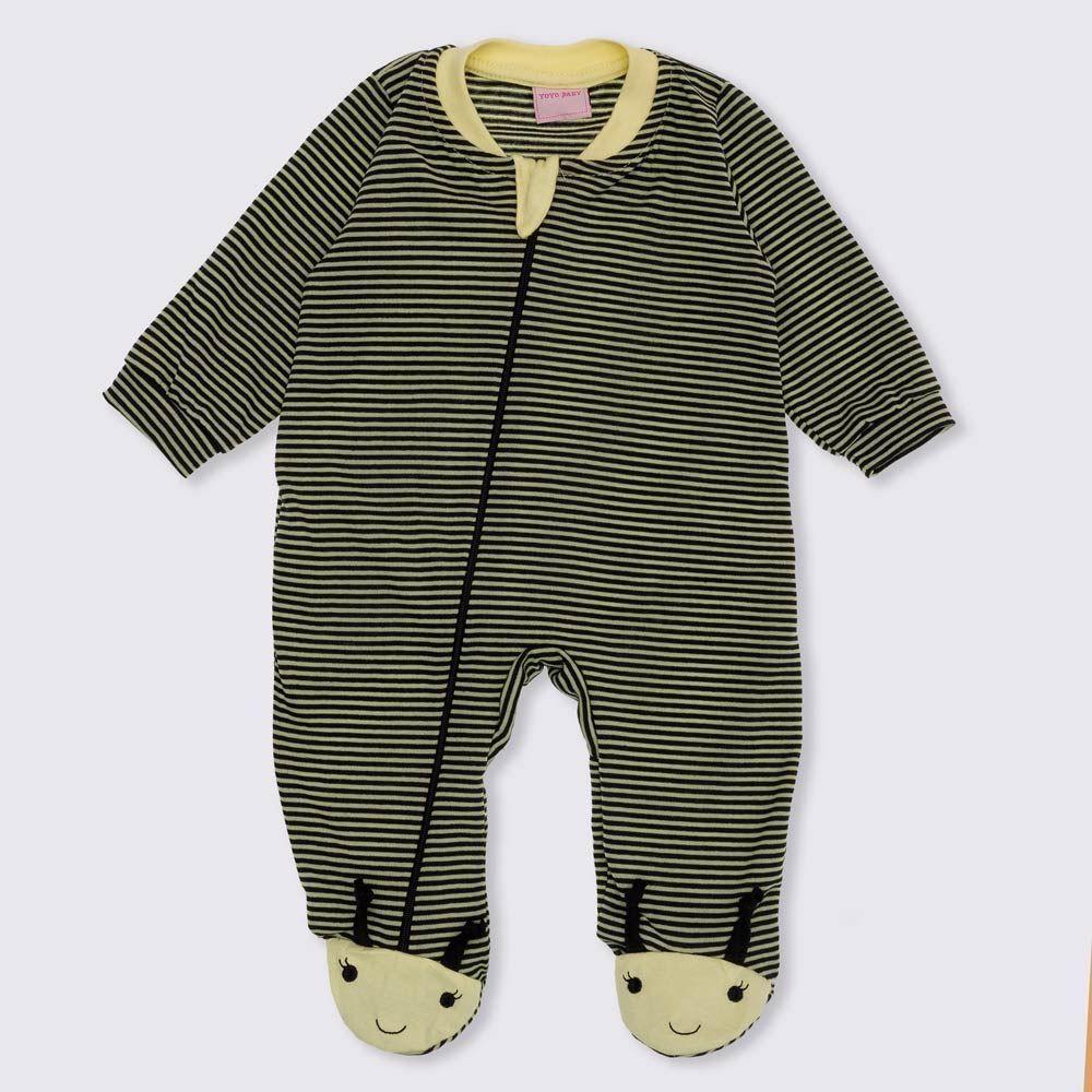 Macacão de Bebê Malha Abelhinha no Pé Yoyo Baby