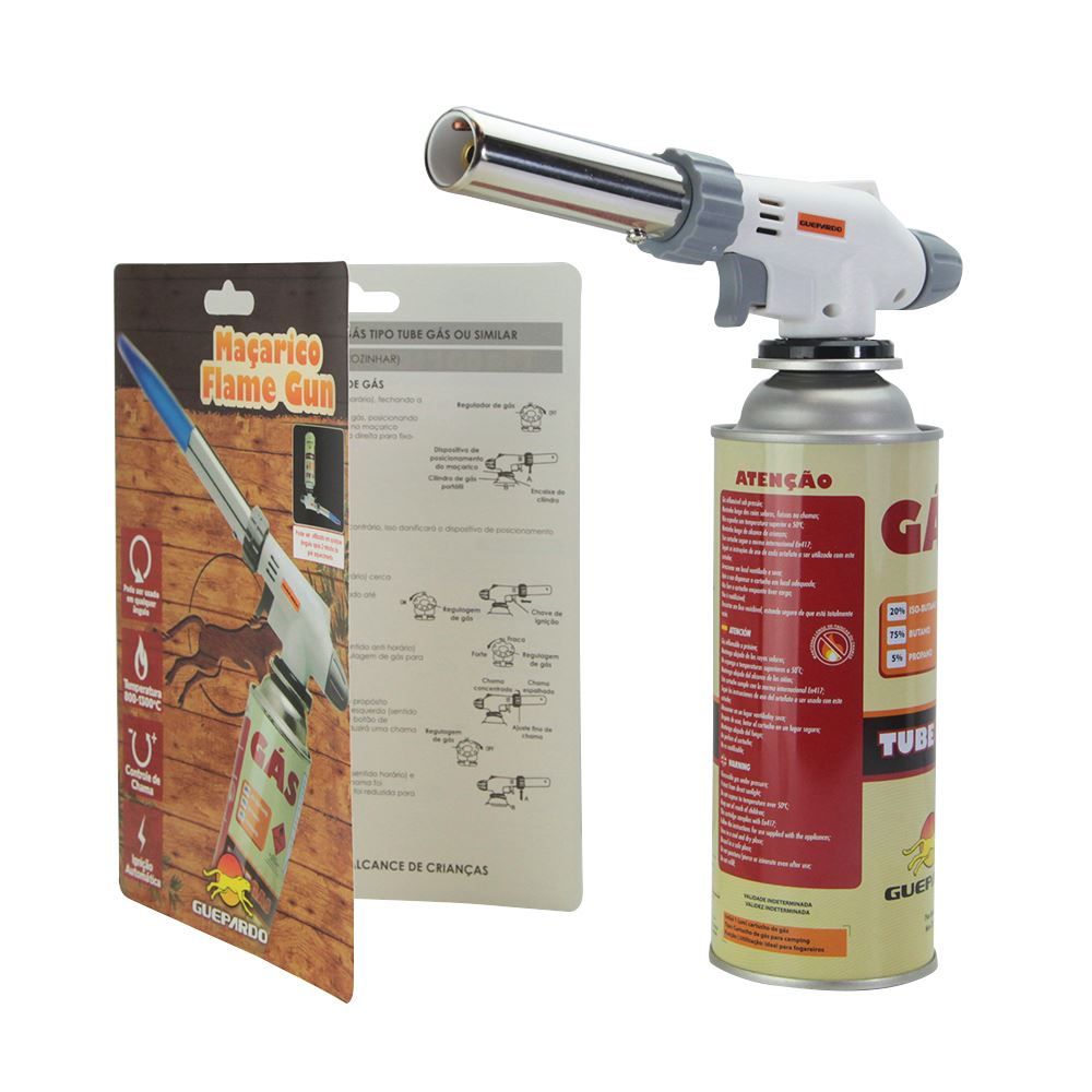 Maçarico Com Gatilho Flame Gun Guepardo