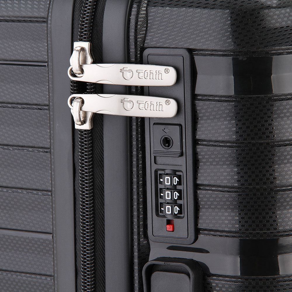 Mala De Viagem Pequena 360° Plattinum Tonin - Preto