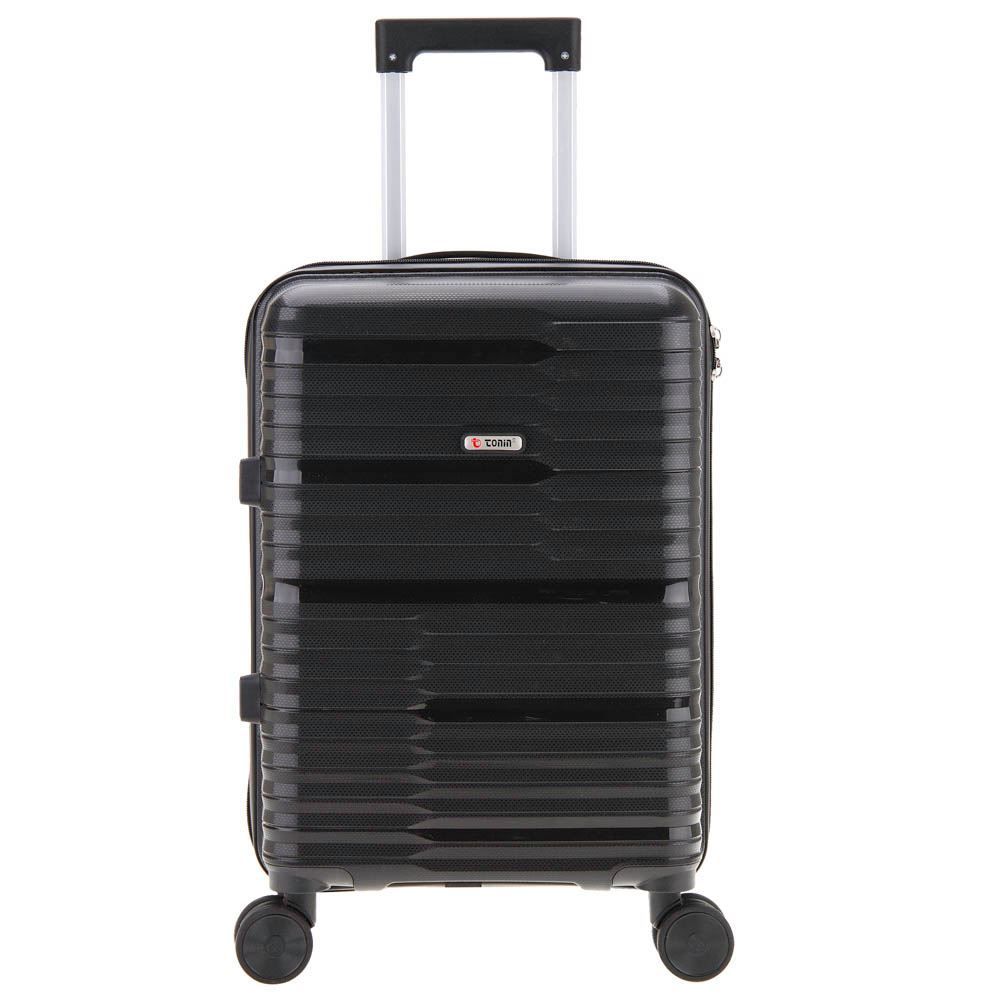 Mala De Viagem Pequena 360° Plattinum Tonin - Preto