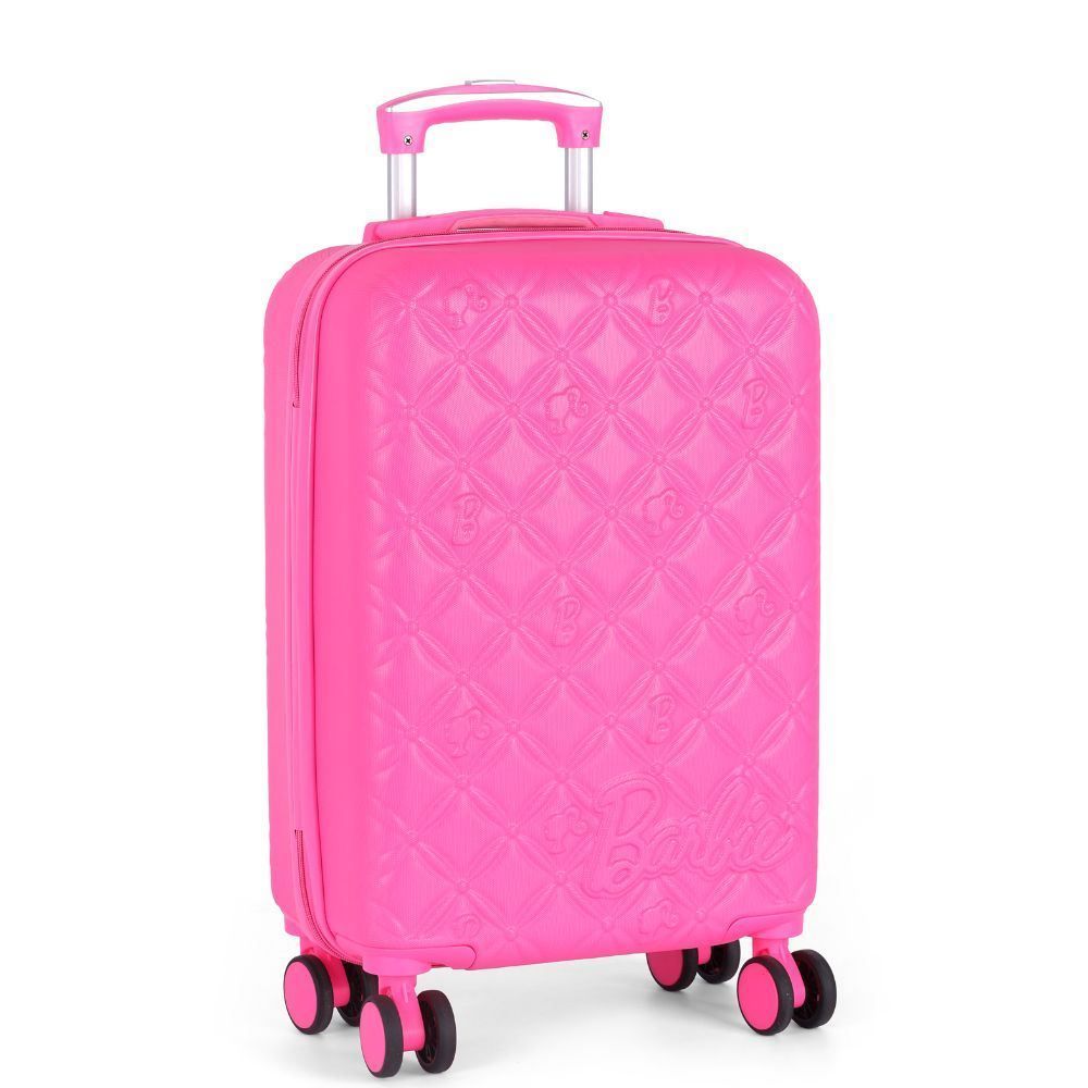 Mala Para Viagem De Bordo Abs 360° Barbie Luxcel  - Pink
