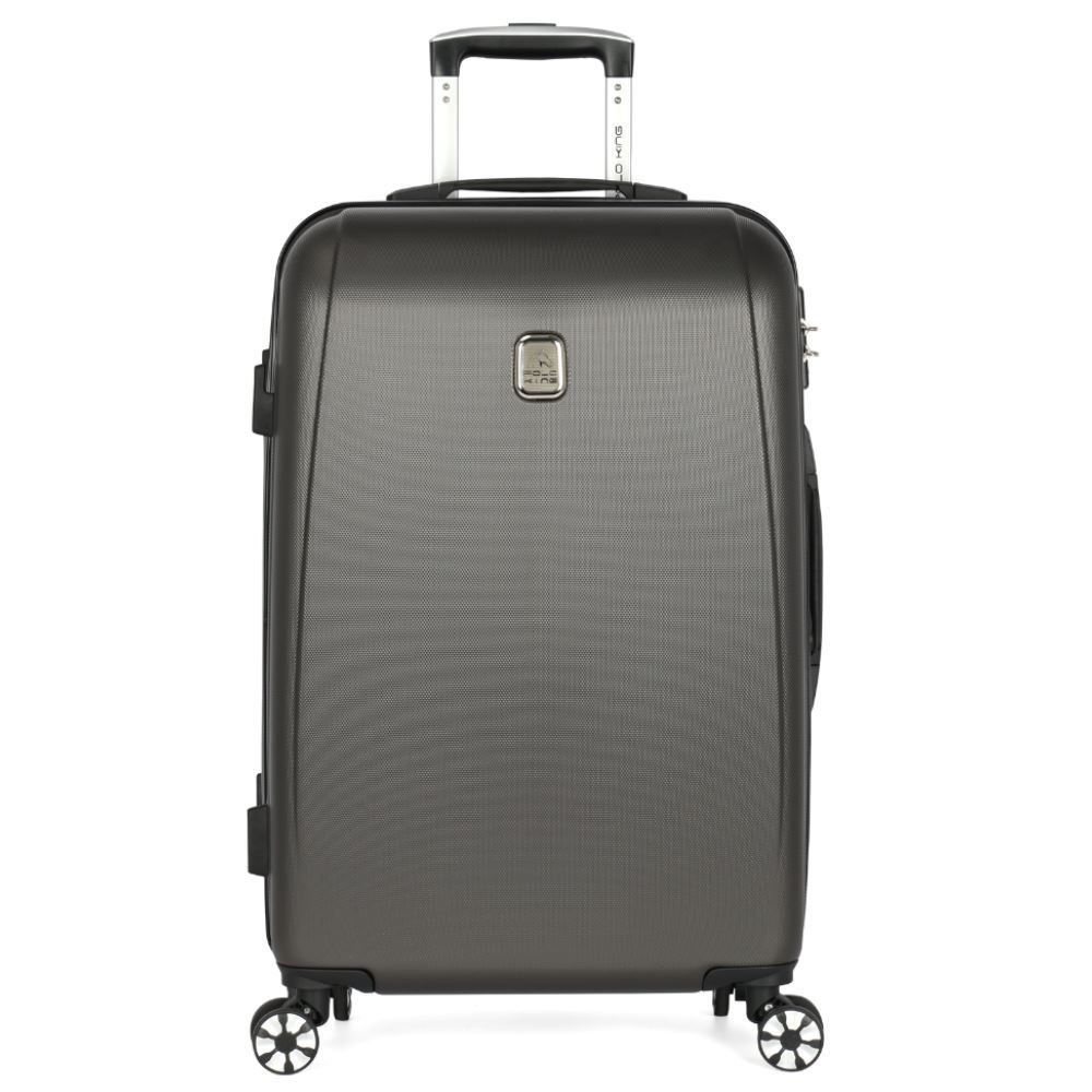 Mala Para Viagem De Bordo Abs 360° Geneva Luxcel - Grafite