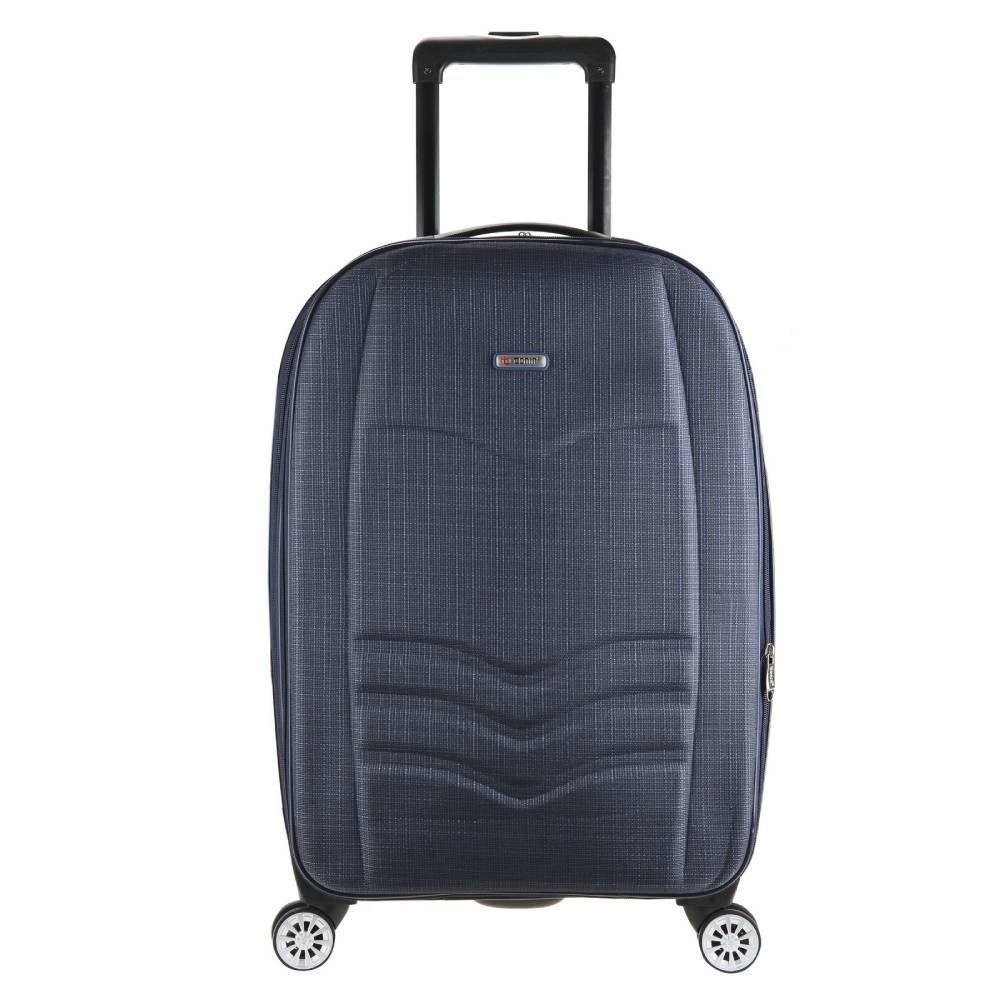 Mala Pequena Linha Estação Metrô Poliéster 360° Tonin - Azul