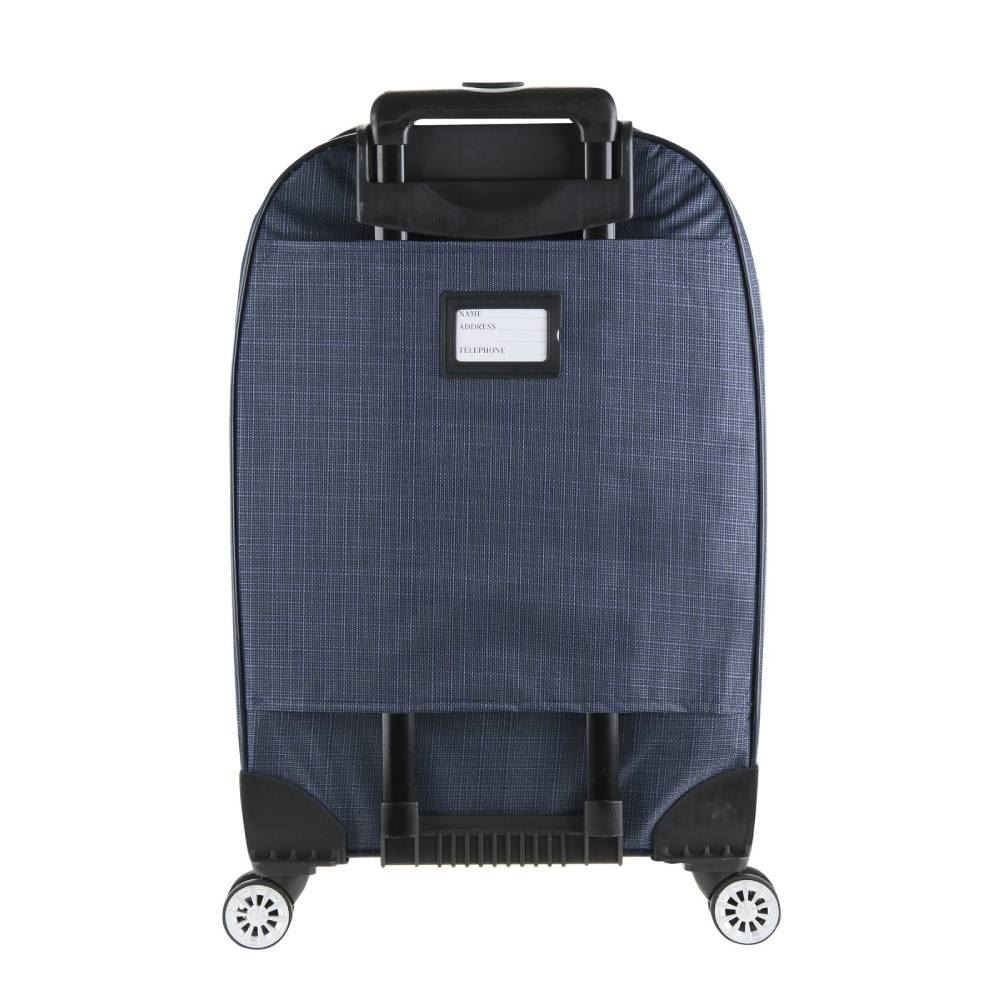 Mala Pequena Linha Estação Metrô Poliéster 360° Tonin - Azul