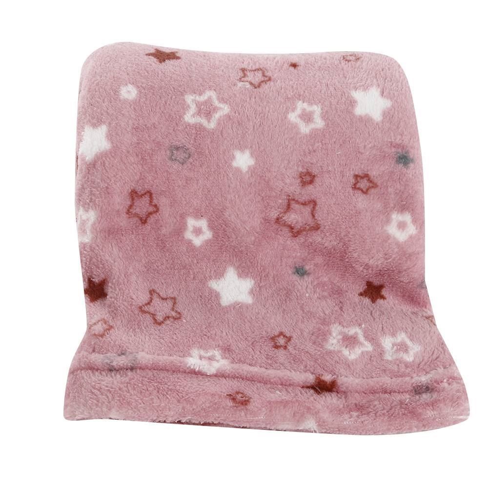 Manta De Bebê Microfibra 90X110 Cm Havan Baby 1 Peça - Estrelas Rosa