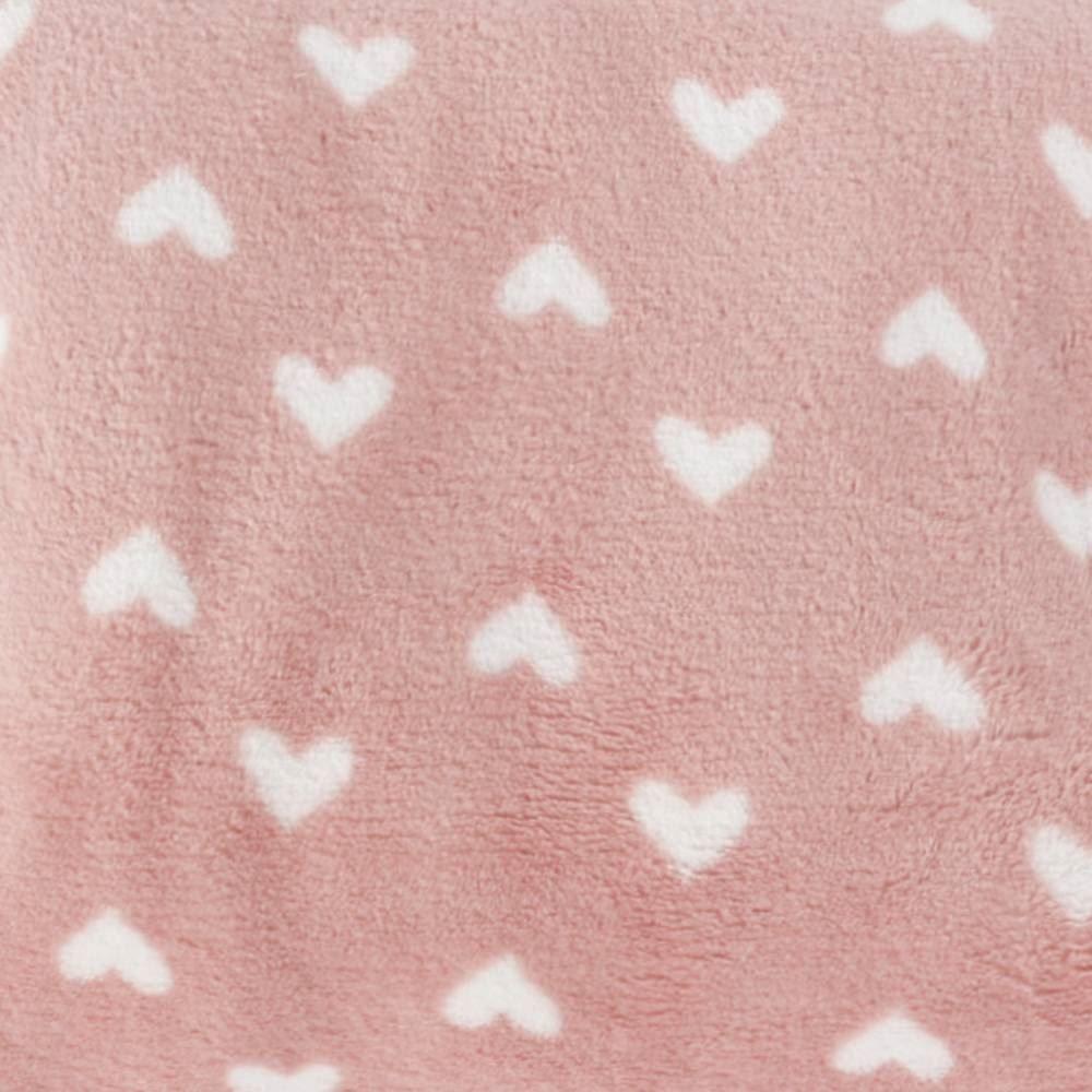 Manta De Bebê Microfibra 90X110 Cm Havan Baby 1 Pç - Coração Rose