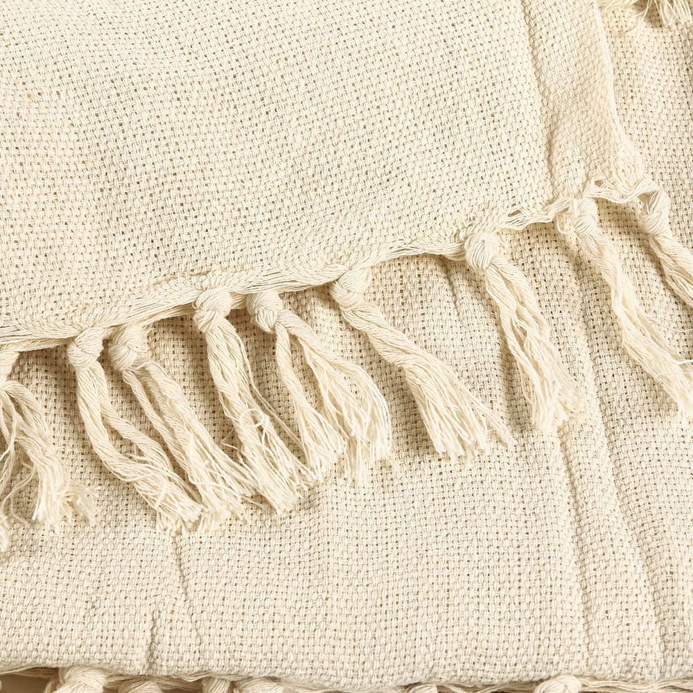 Manta Para Sofá Decorativa 1,80X2,30 M Monaco Havan Casa  - Natural
