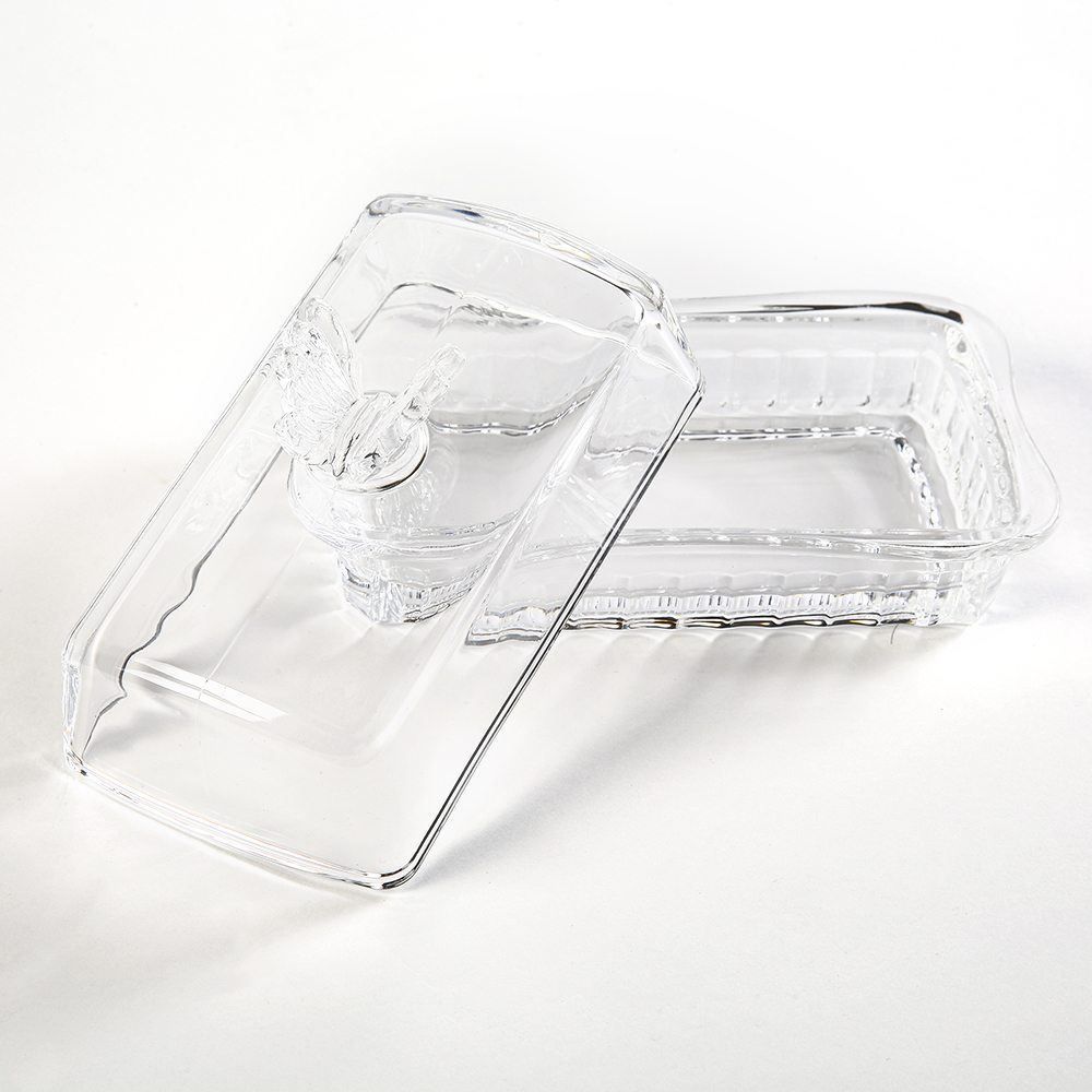 Manteigueira Com Tampa Butterfly Wolff 17Cm - Transparente