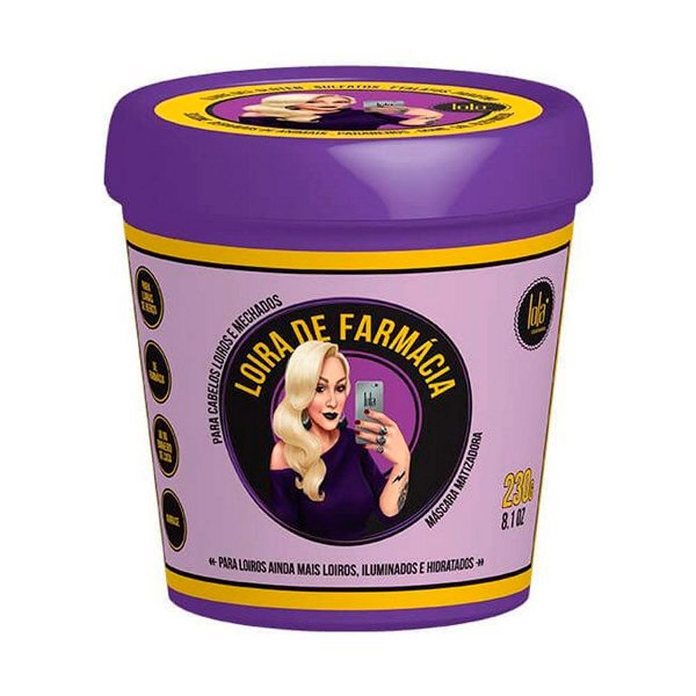 Máscara Capilar Loira De Farmácia 230G Lola  - DIVERSOS