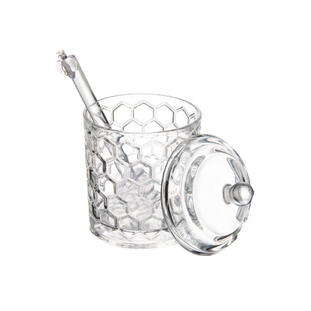 Meleira Com Pegador Favo Lyor 270 Ml - Transparente