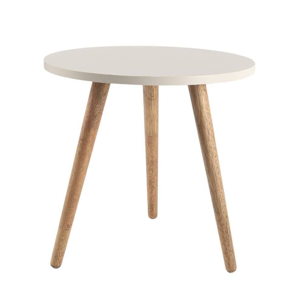 Mesa De Apoio Baixa Decorativa Havan Casa - Off White