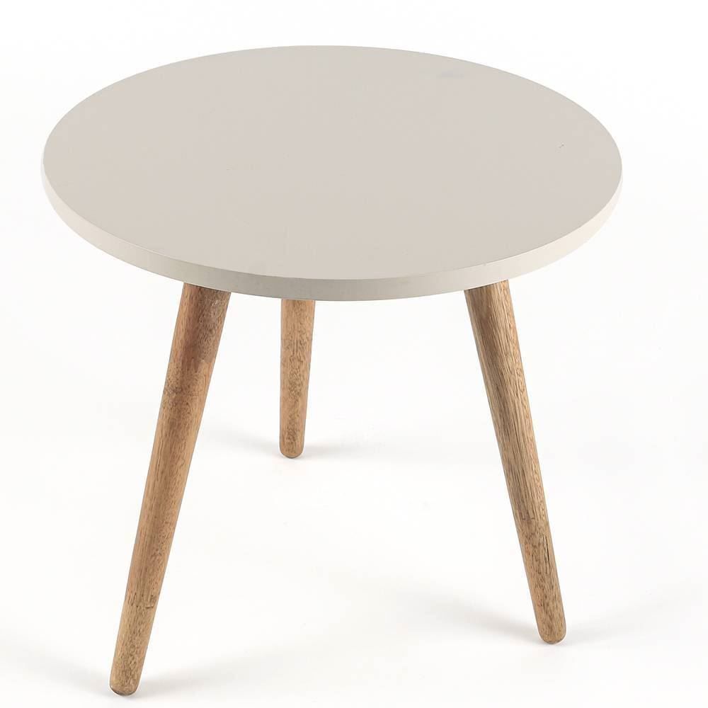 Mesa De Apoio Baixa Decorativa Havan Casa - Off White