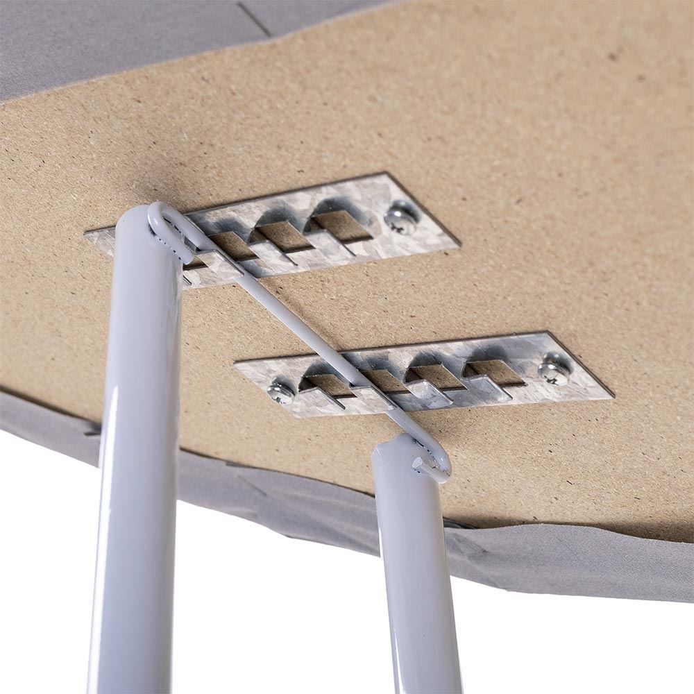 Mesa De Passar Metalizada Utimil 1,16 Metros - Cinza