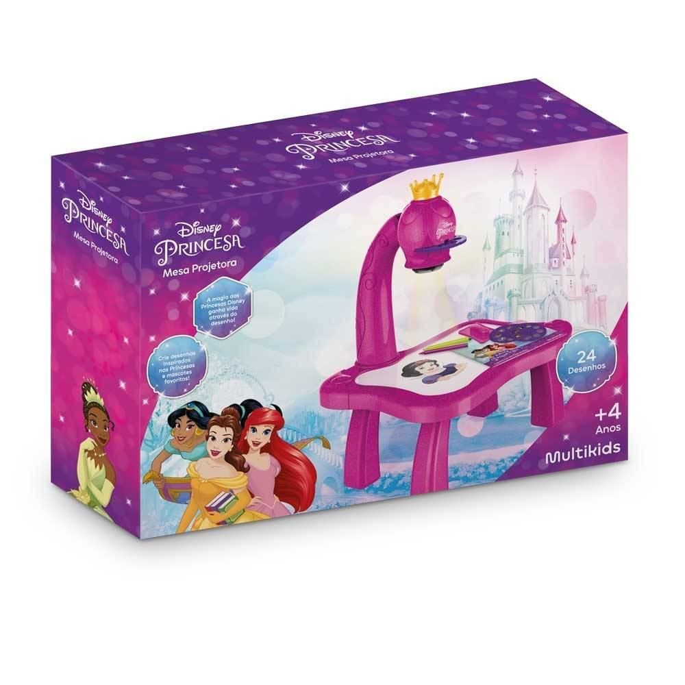 Mesa Projetora Infantil Princesas Disney Com 24 Desenhos - BR2133