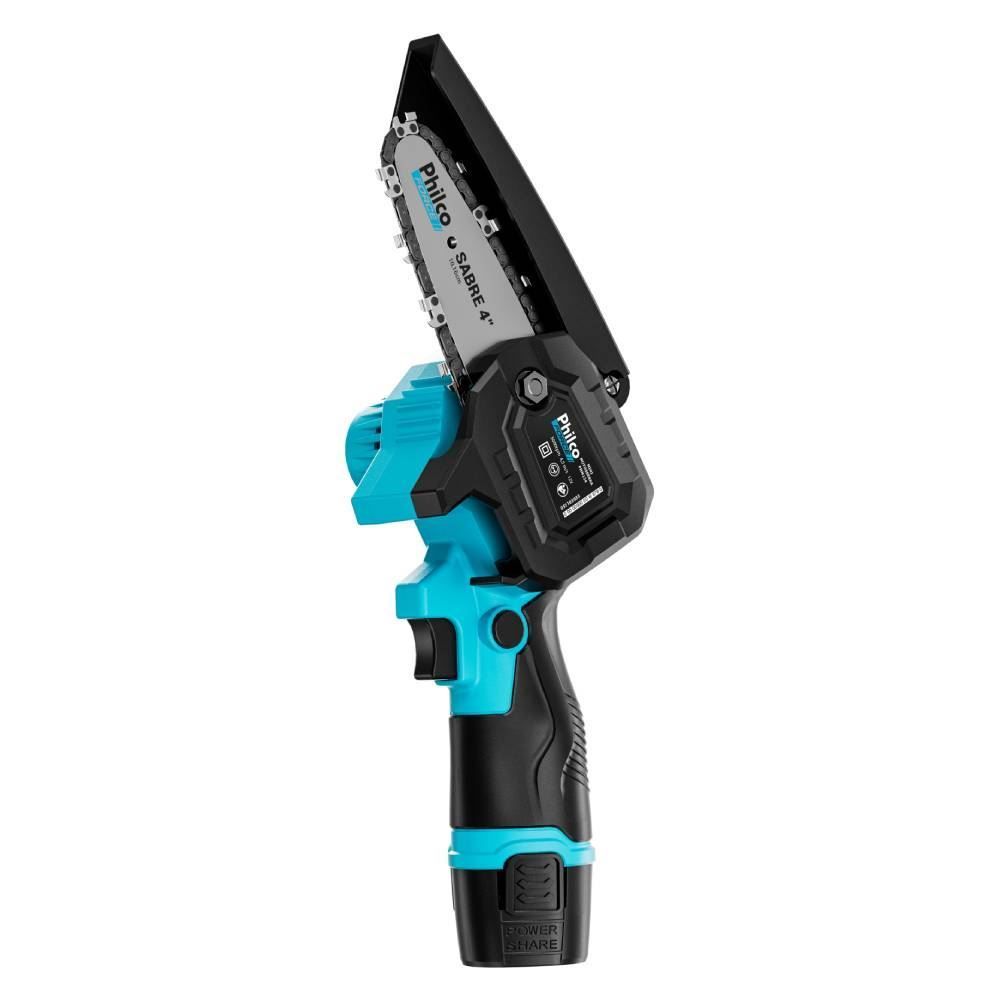 Mini Motosserra Philco Force Sabre 4" Bateria Lítio Pmm124 - Bivolt