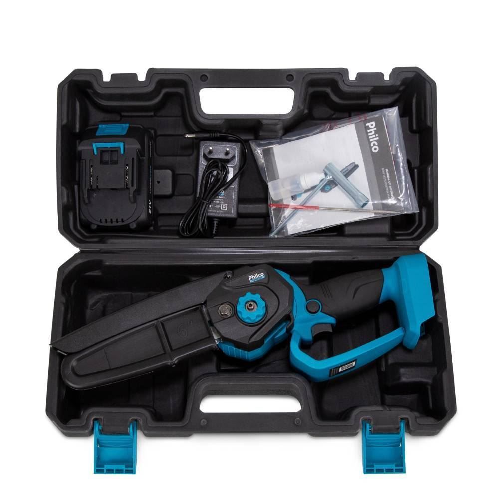 Mini Motosserra Philco Force Sabre 6" Bateria Lítio Pmm216 - Bivolt